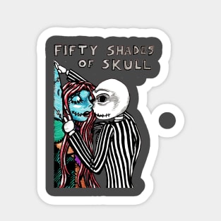 Fifty Shades of Skull Sticker